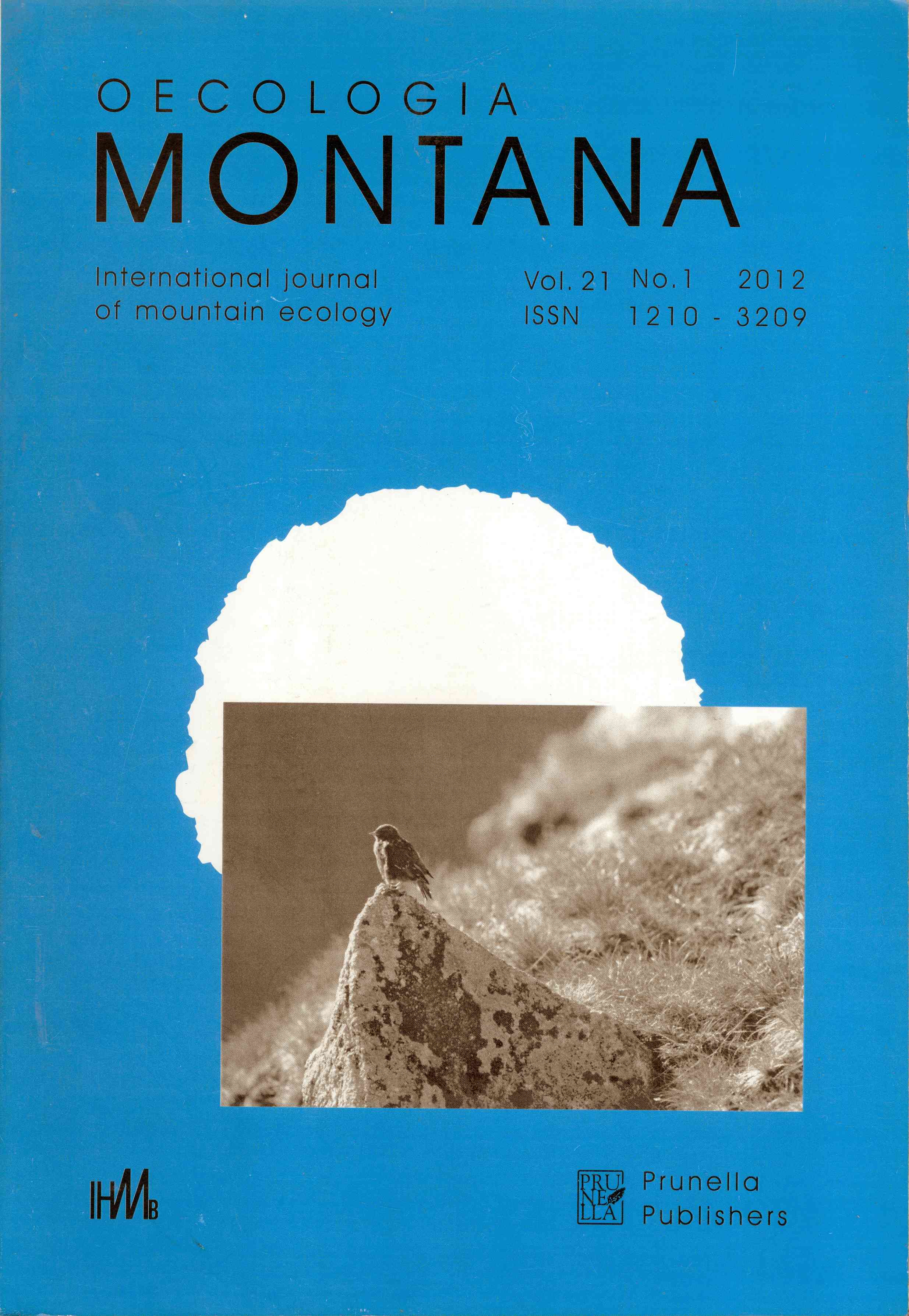 Обложка Oecologia Montana